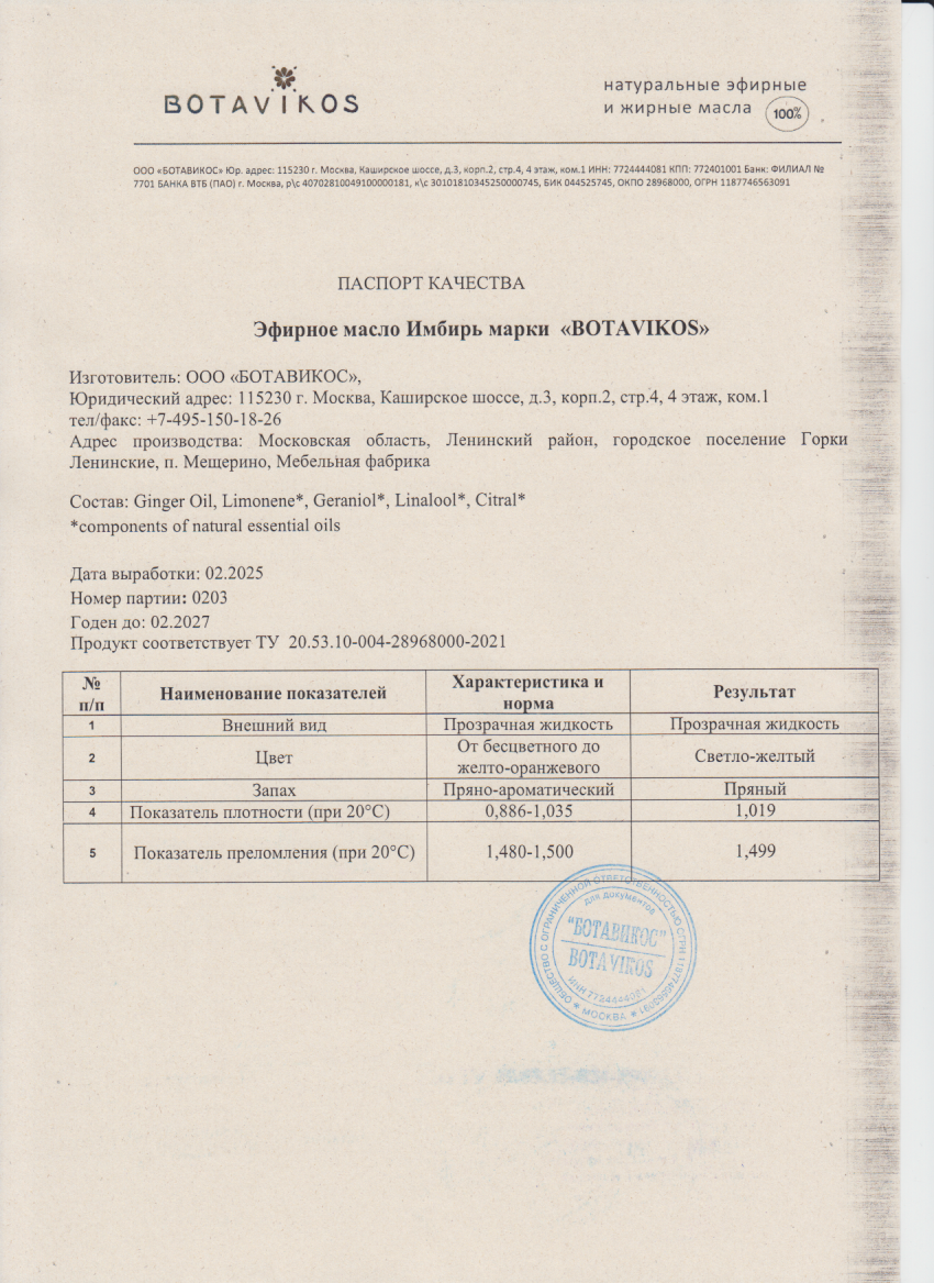 Паспорт №022025